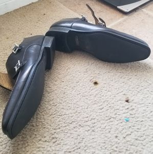 Magnanni leather double monk siros shoe